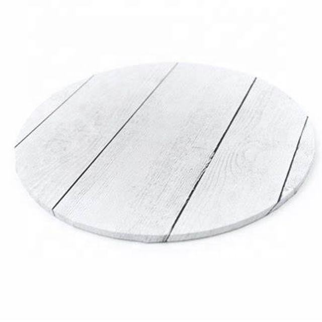 Bulk Round Pink Marble MDF Cake Boards 12
