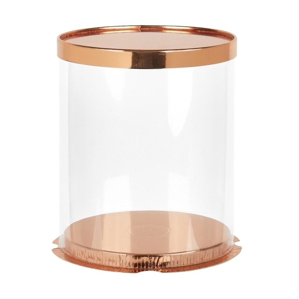 Eco-Friendly Square Cake Box with Transparent Window - Ivory Board