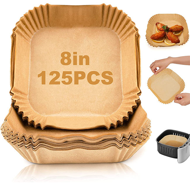 Eco-Friendly Air Fryer Disposable Paper Liners - Oil-Proof, Waterproof, Non-Stick Baking Parchment