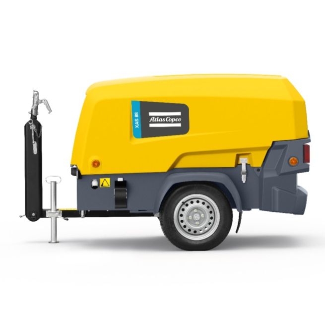 ATLAS COPCO XAS98KD 186 CFM Portable Diesel Mobile Air Compressor
