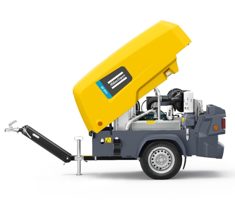 ATLAS COPCO XAS88 XAS98 186 CFM Portable Diesel Air Compressor