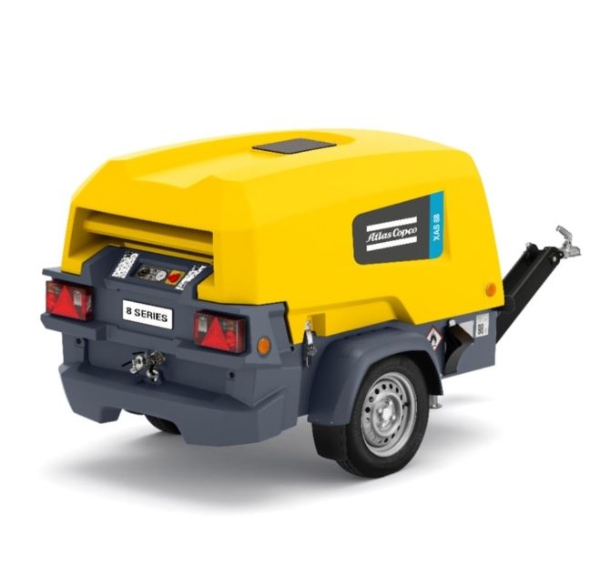 186 CFM Portable Diesel Screw Air Compressor with Generator