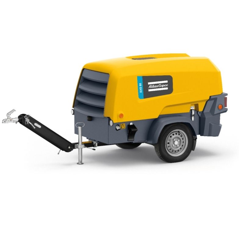 ATLAS COPCO XAS98KD 186 CFM Portable Diesel Mobile Air Compressor