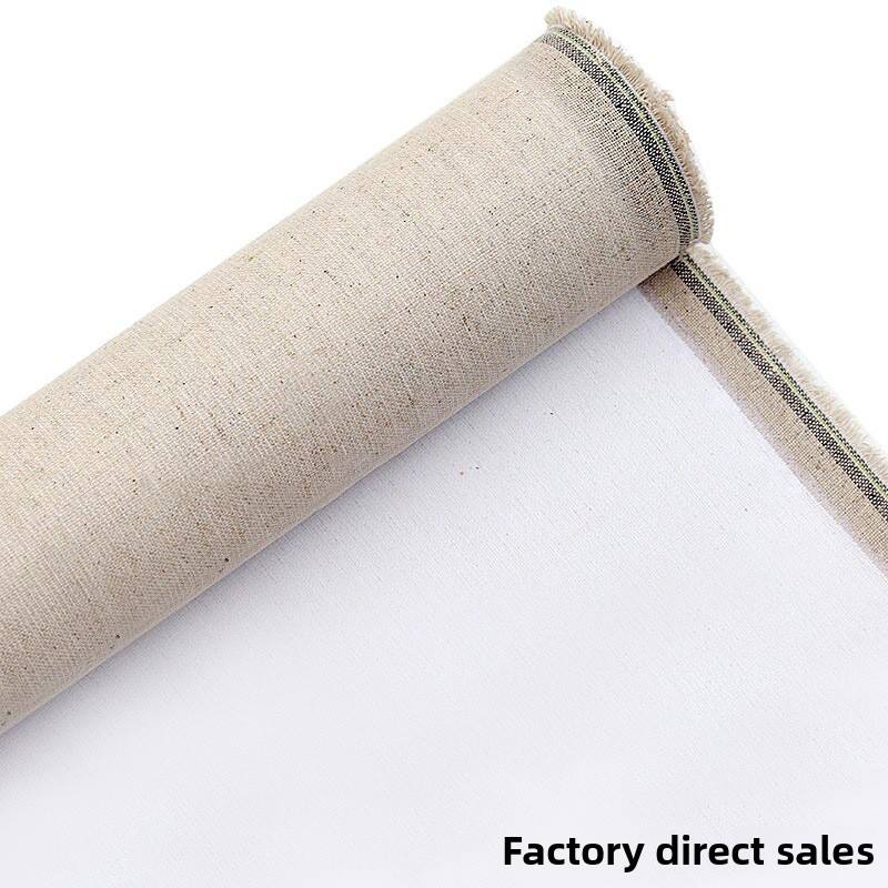 Premium Two-Color Linen Canvas for Art Painting & Digital Spray Printing