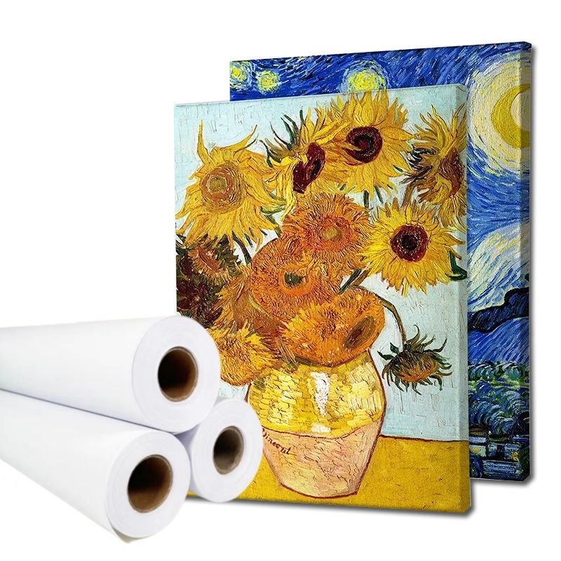 Water Resistant Polyester Canvas Roll for Digital Inkjet Printing - 250/330/380gsm