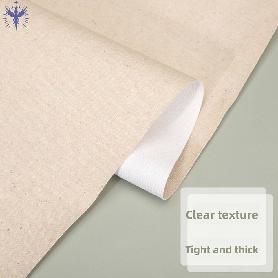 Premium Two-Color Linen Canvas for Art Painting & Digital Spray Printing