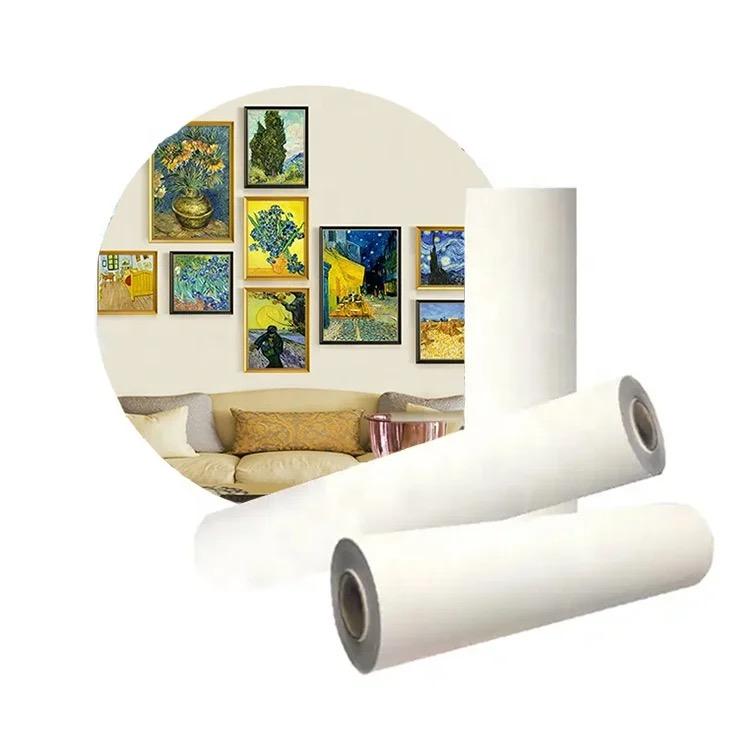 Eco-Friendly Polyester Cotton Canvas Roll for Inkjet Printing - 115g-410g