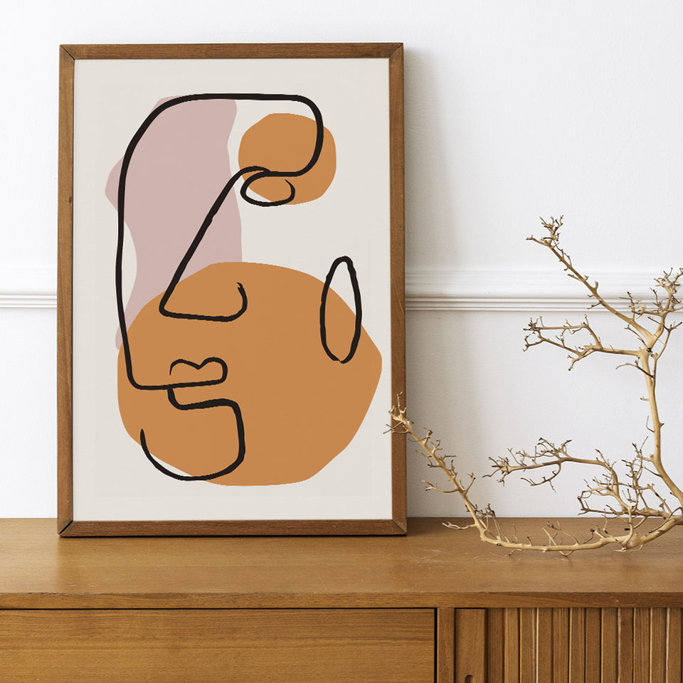 Custom Abstract Canvas Painting – Epson Pigment Ink, Stretched & Framed