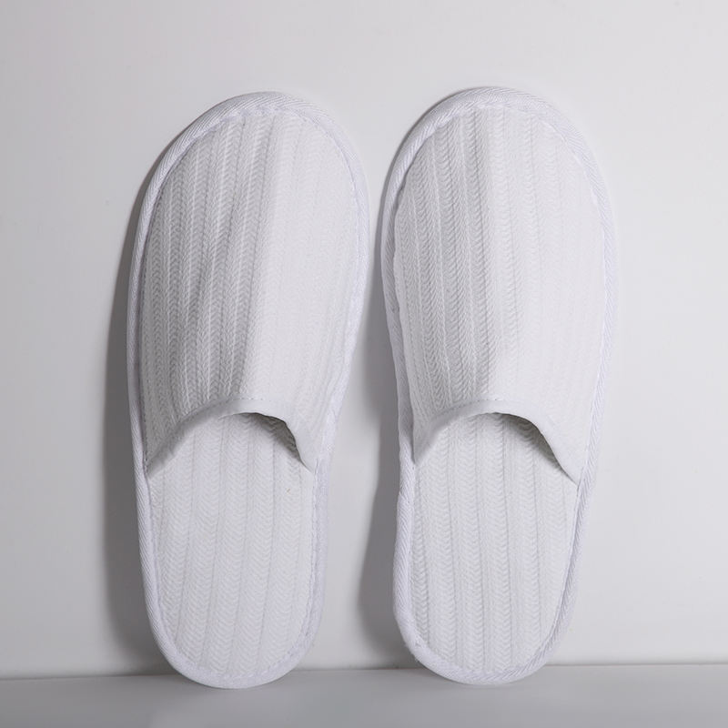 ISO Certified Jacquard Woven Hotel Slippers – Custom Logo, Bulk Wholesale