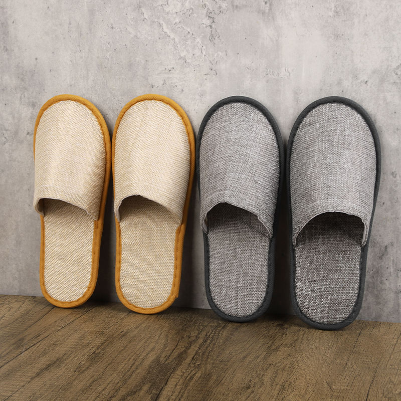 Eco-Friendly Linen Hotel Slippers | Biodegradable & Comfortable