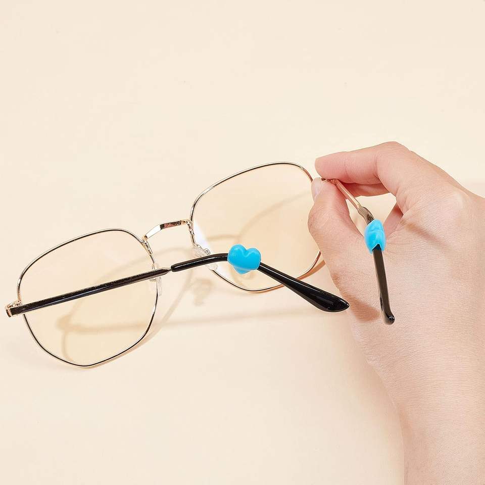 Silicone Eyeglasses Retainer Ear Grips for Anti-Slip Temple Tips Protectors