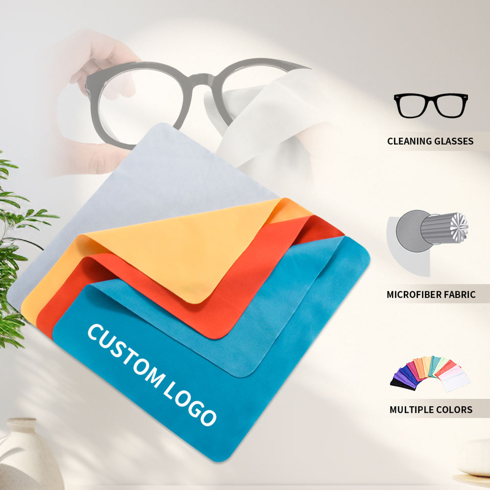 OEM Custom Microfiber Cleaning Cloth 15x15cm - Eco-Friendly & Durable Glasses Wipe