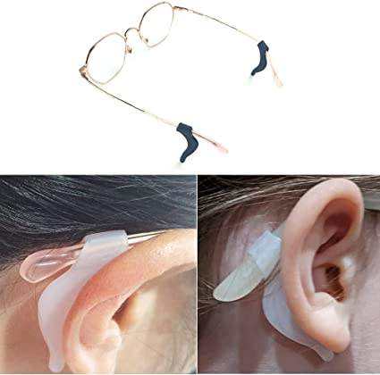 Anti-Slip Silicone Glasses Ear Hooks | Adjustable Eyewear Retainer for Sports