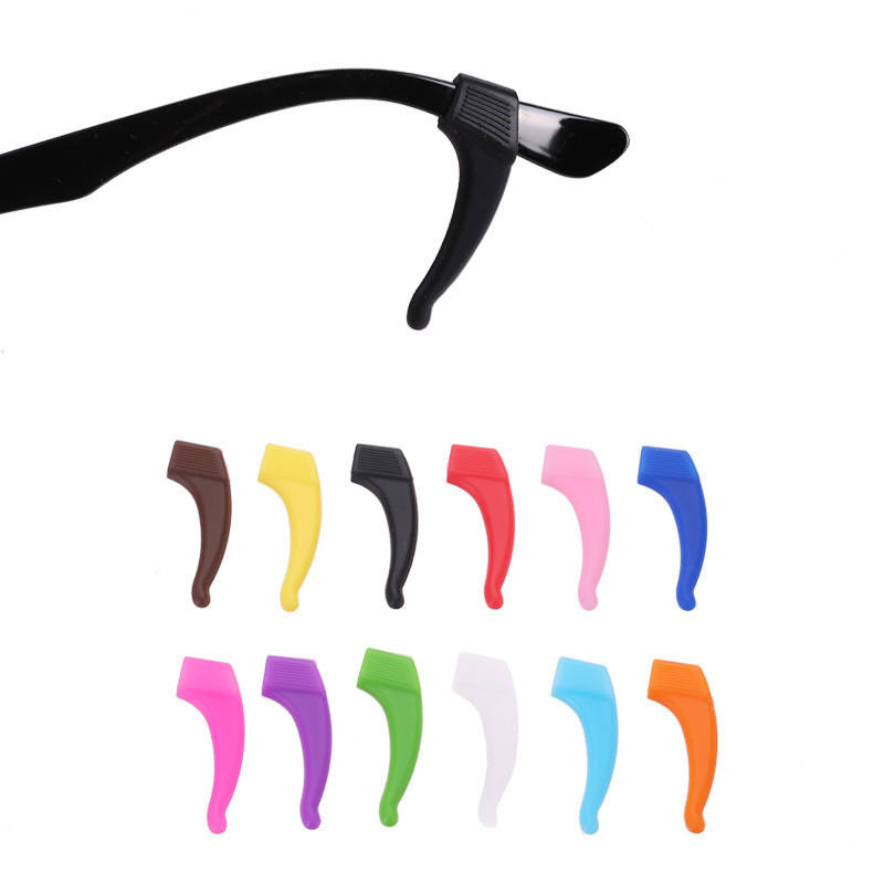 Eco-Friendly Silicone Eyeglass Grip Temple Tip Holder - Anti-Slip Sports Eyewear Accessories