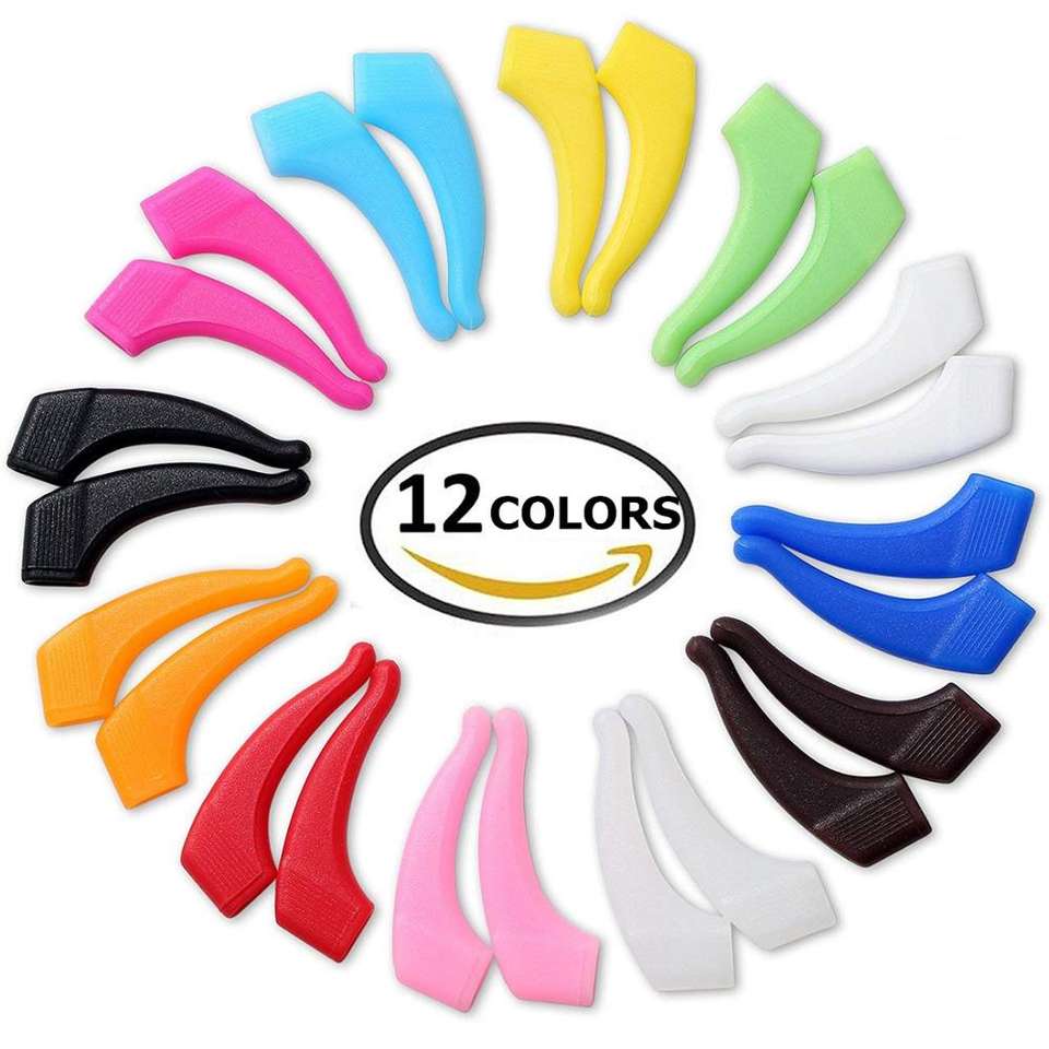 Eco-Friendly Silicone Eyeglass Grip Temple Tip Holder - Anti-Slip Sports Eyewear Accessories