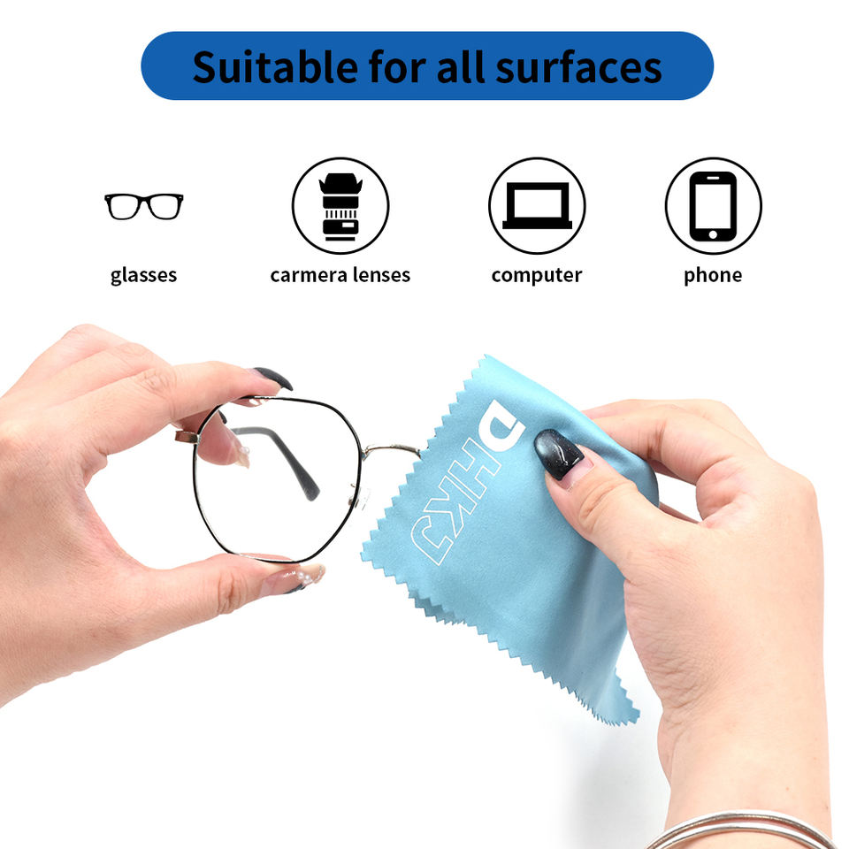 Custom Logo Microfiber Cleaning Cloth 15x15cm – Soft, Durable & Eco-Friendly