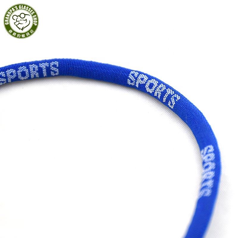 Adjustable Polyester Eyeglass Retainer Strap with Silicone Cord for Sports