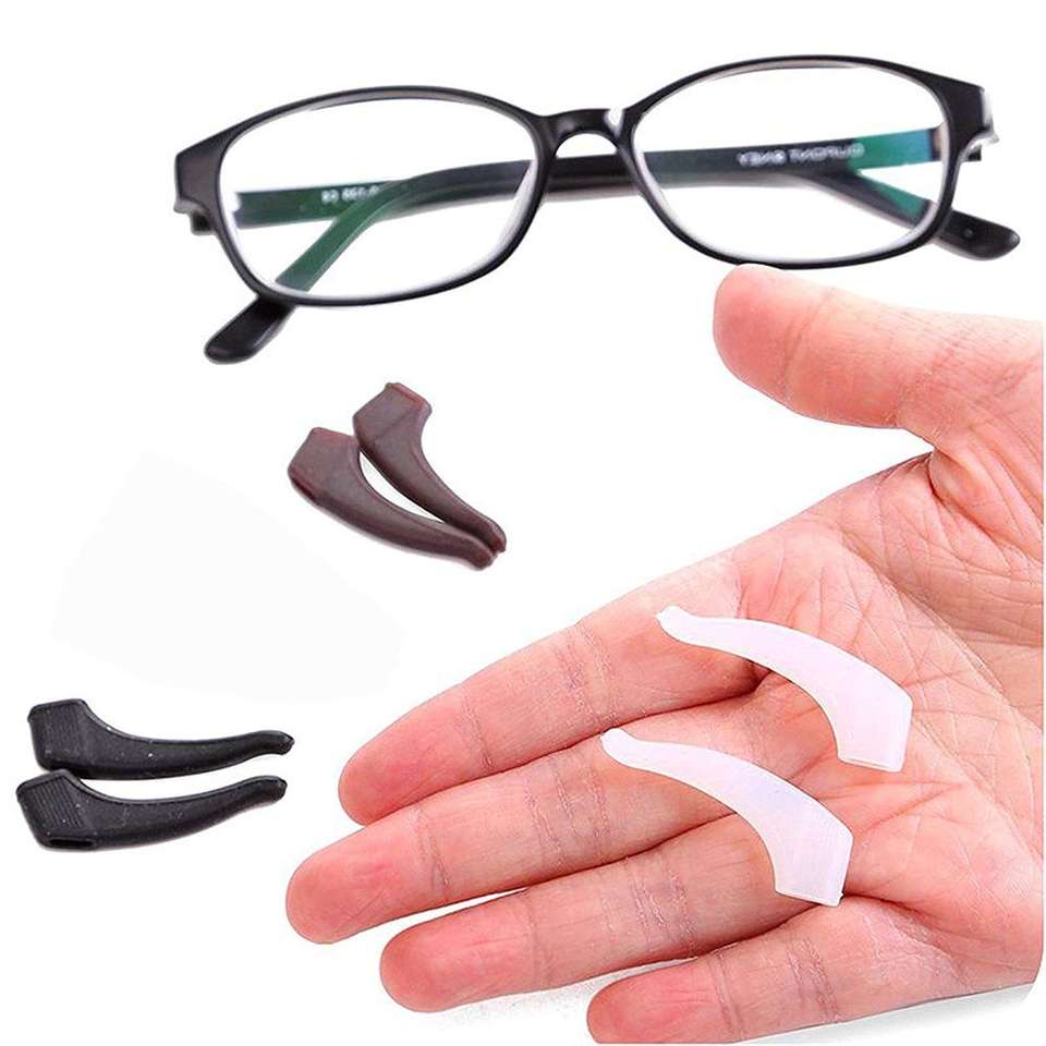 Eco-Friendly Silicone Eyeglass Grip Temple Tip Holder - Anti-Slip Sports Eyewear Accessories