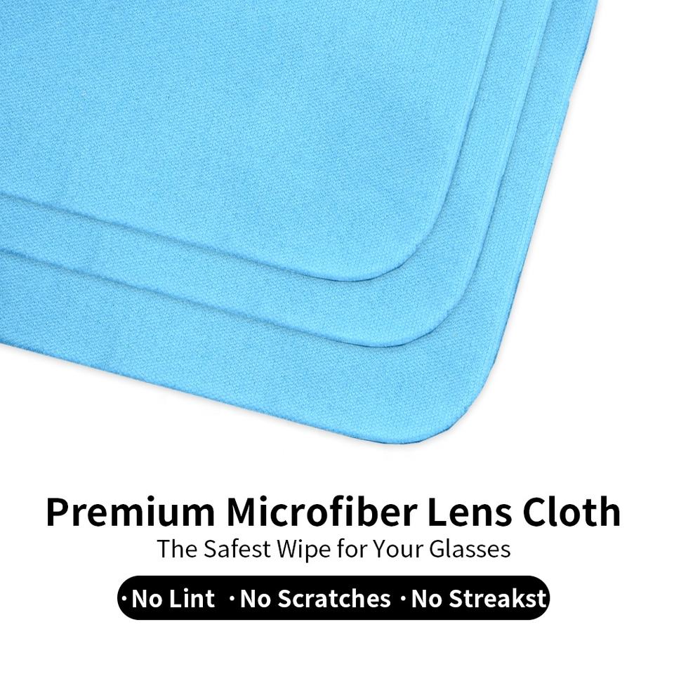 Customizable Microfiber Lens Cleaning Cloth 15x18cm Anti-Scratch Suede for Glasses & Electronics