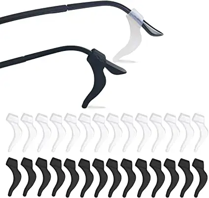 Anti-Slip Silicone Glasses Ear Hooks | Adjustable Eyewear Retainer for Sports