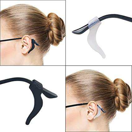 Anti-Slip Silicone Glasses Ear Hooks | Adjustable Eyewear Retainer for Sports