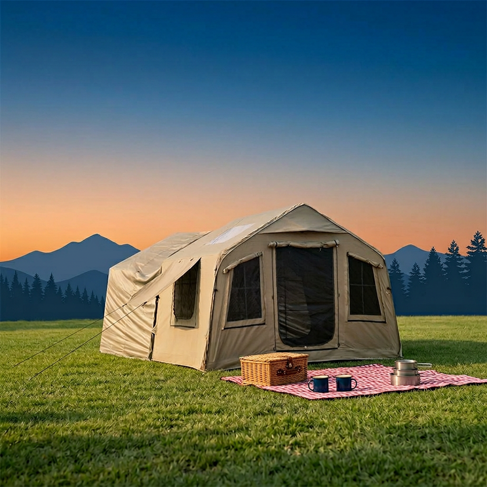 Wholesale Inflatable Tent - Spacious 8+8 sqm Polyester Shelter for Camping & Events