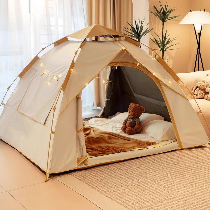 Heavy Duty 3000mm+ Waterproof Oxford Cloth Automatic Double Layer Family Tent