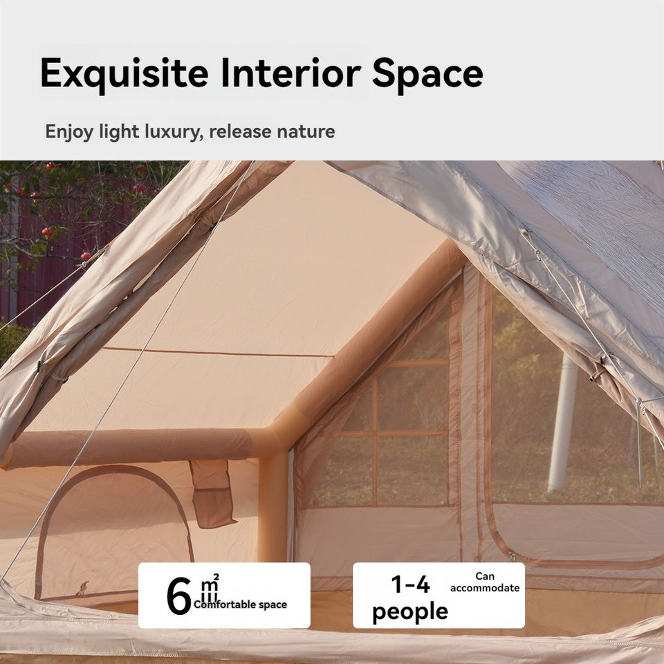 6.3㎡ Waterproof Oxford Cloth Inflatable Tent for Outdoor Camping