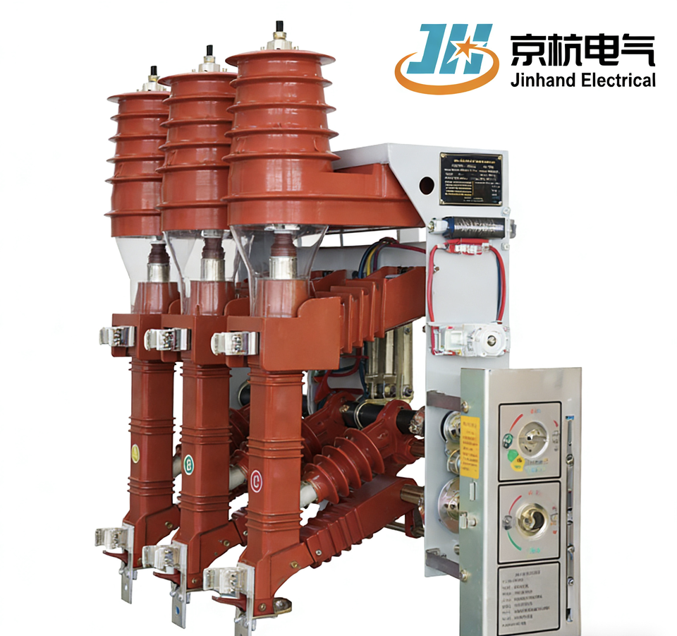 Jinhand FK(R)N12A-12D 3-Pole Copper Steel Load Break Switch-Fuse Combination for Industrial Power Distribution