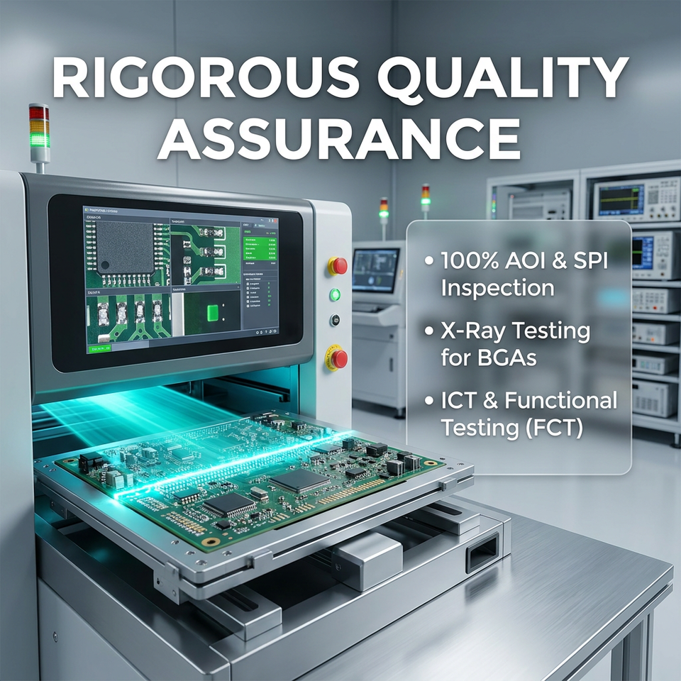 Industrial Control PCBA – Custom PCB Assembly & Manufacturing Services