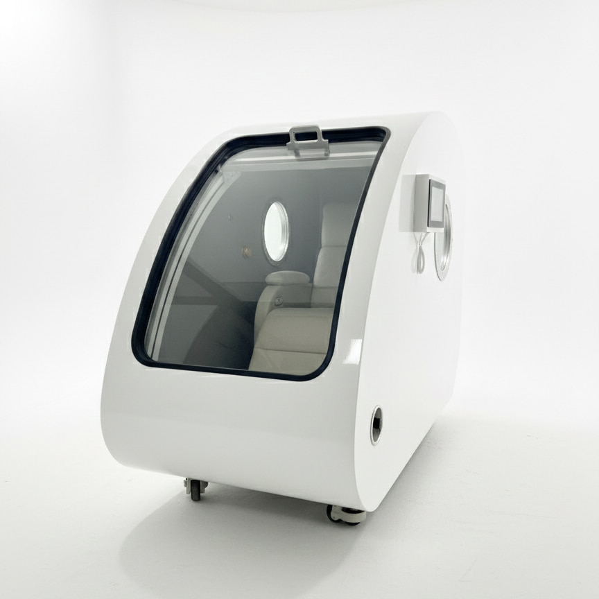 Tecnotu TecnoLay Classic 2.0ATA HBOT Sit-Type Hyperbaric Oxygen Chamber, 95% Oxygen Concentration, Anti-Aging for 1 Person