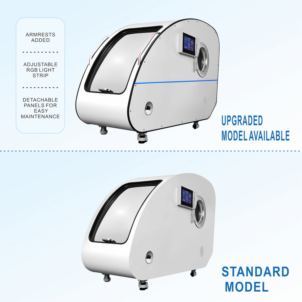 Tecnotu TecnoLay Classic 2.0ATA HBOT Sit-Type Hyperbaric Oxygen Chamber, 95% Oxygen Concentration, Anti-Aging for 1 Person