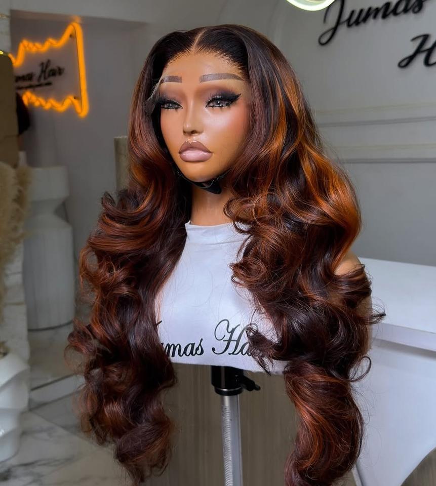 Парик с прозрачным кружевом из натуральных волос Brazilian Virgin Hair 12A