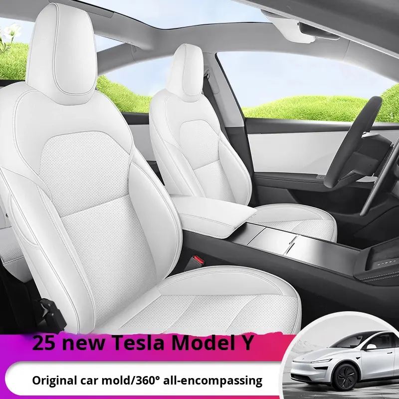 Capa de Banco em Couro para Tesla Model Y 2025 – OLIVER