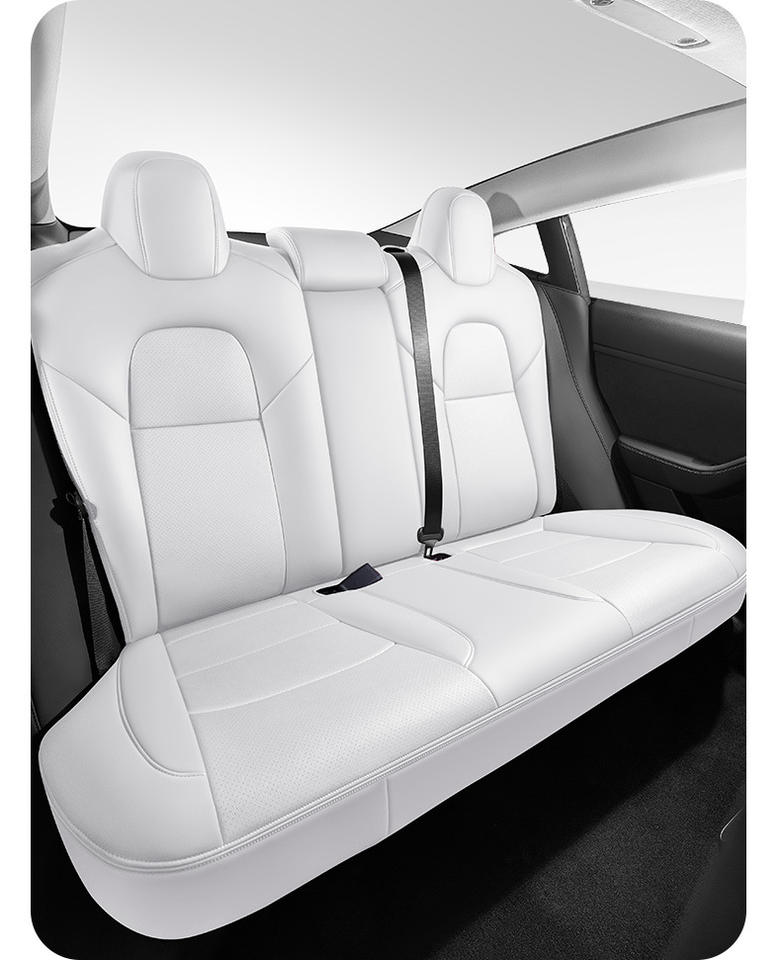 Capa de Banco de Carro em Couro Nappa com Instalação Fácil - Cobertura Total para Jazz (3 Peças)