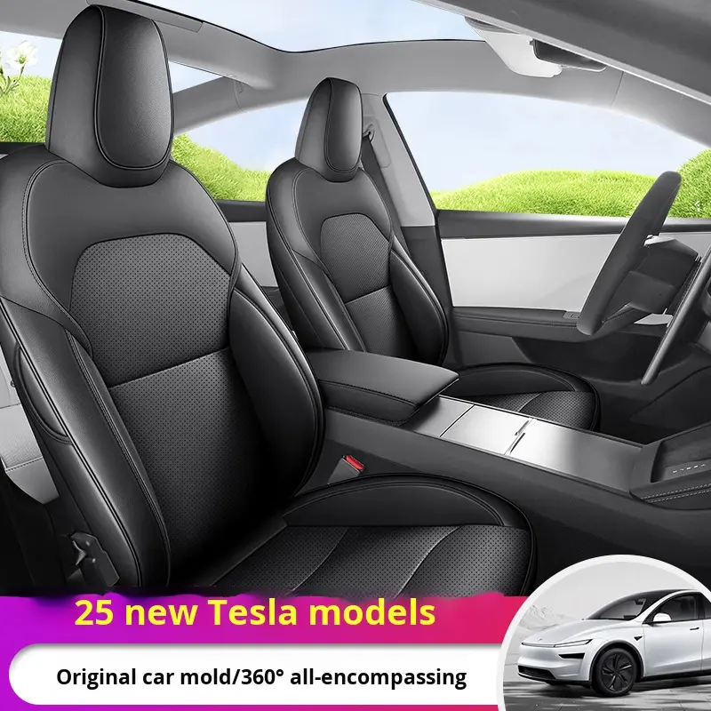Capa de Banco em Couro para Tesla Model Y 2025 – OLIVER