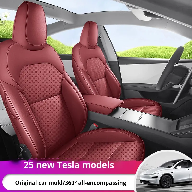 Capa de Banco em Couro para Tesla Model Y 2025 – OLIVER
