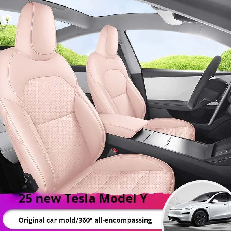 Capa de Banco em Couro para Tesla Model Y 2025 – OLIVER