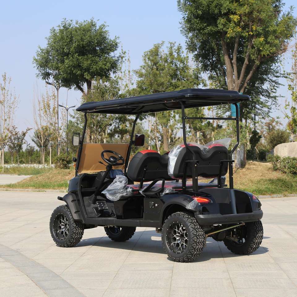 Carrinho de Golfe Elétrico LSV 4 Lugares com Bateria de Lítio e Pneus Off-Road