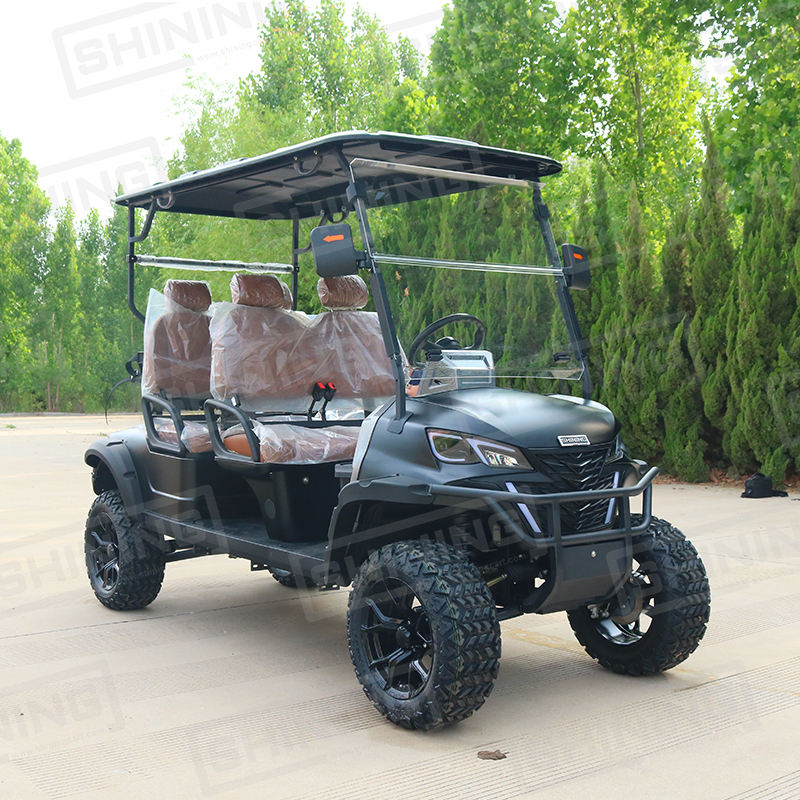 Carrinho de Golfe Elétrico 48V 4 Lugares Aço com Bateria de Lítio