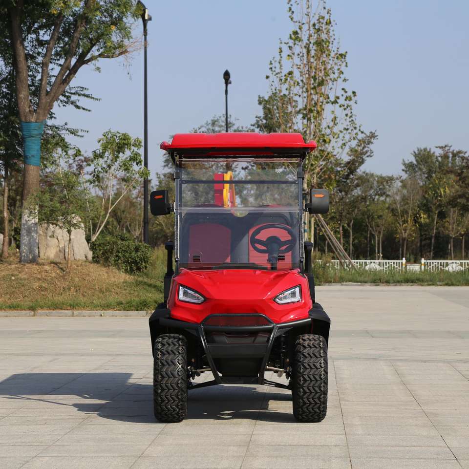 Carrinho de Golfe Elétrico LSV 4 Lugares com Bateria de Lítio e Pneus Off-Road