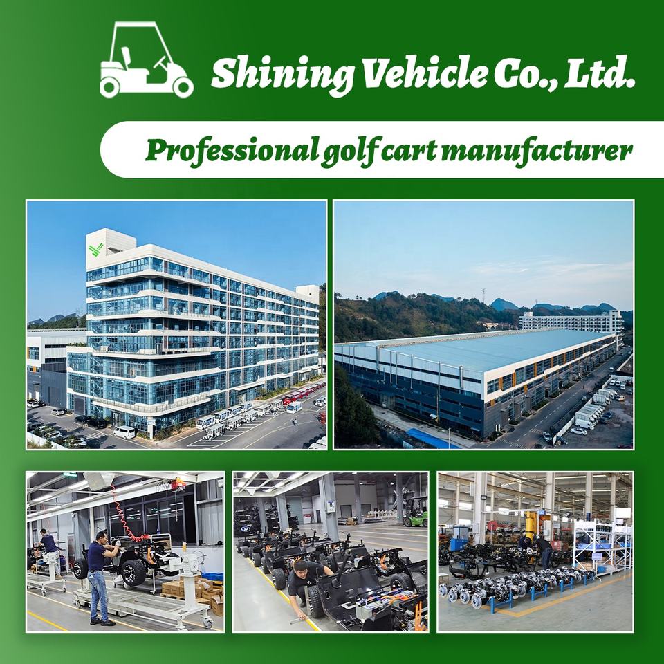 Carrinho de Golfe Elétrico 6 Lugares com LED, Aço, Motor 5KW