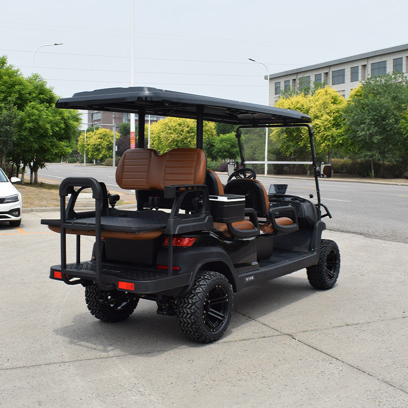 Carrinho de Golfe Elétrico 6 Lugares 48V com Bateria de Lítio para Resorts e Turismo