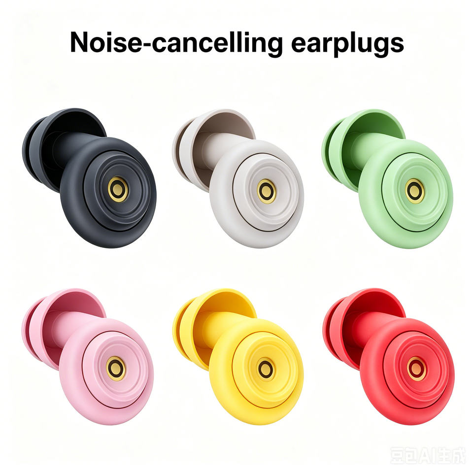 Protetores Auriculares de Silicone com Caixa – Redução de Ruído 50dB para Dormir e Estudar