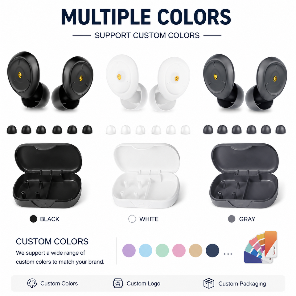 Protetores Auriculares de Silicone à Prova d'Água para Natação e Sono