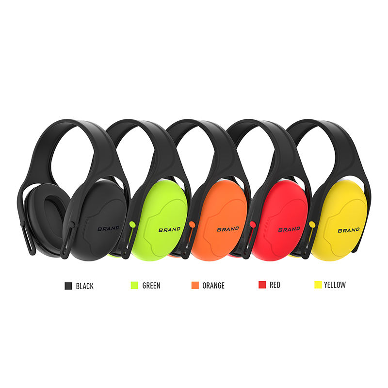 Protetor Auricular C10 com Aba de Cabeça Ajustável, Redução de Ruído de 28dB para Indústria e Construção