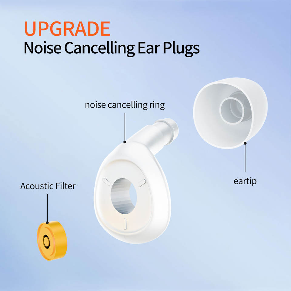 Protetores Auriculares de Silicone Reutilizáveis com Isolamento Acústico para Estudo, Natação e Sono