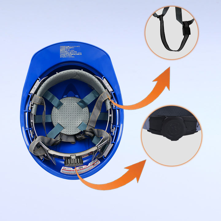 Capacete de Segurança ABS com Proteção Industrial de 6 Pontos