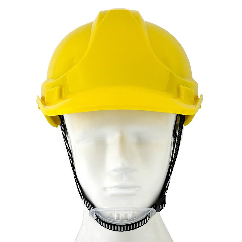 Capacete de Segurança ABS Ventilado com Suspensão de 4 Pontos para Construção