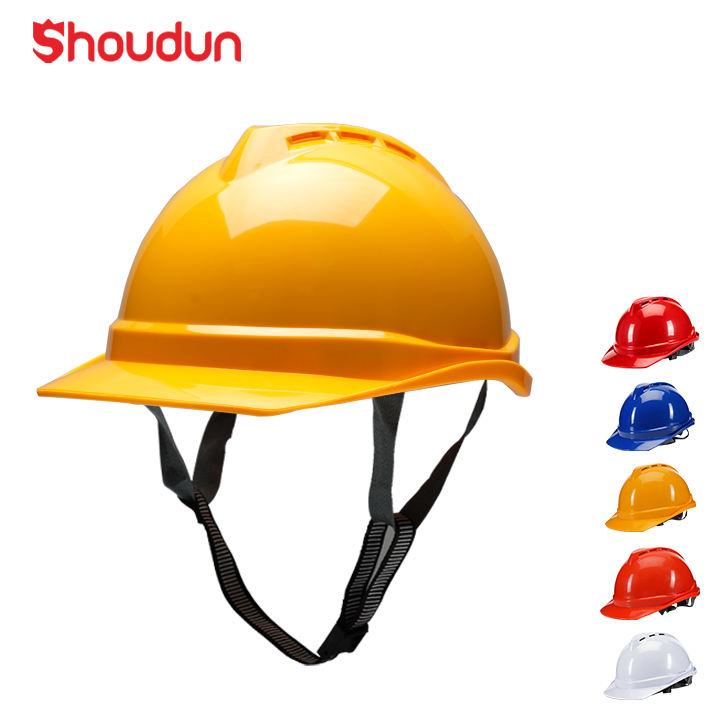 Capacete de Segurança ABS com Proteção Industrial de 6 Pontos